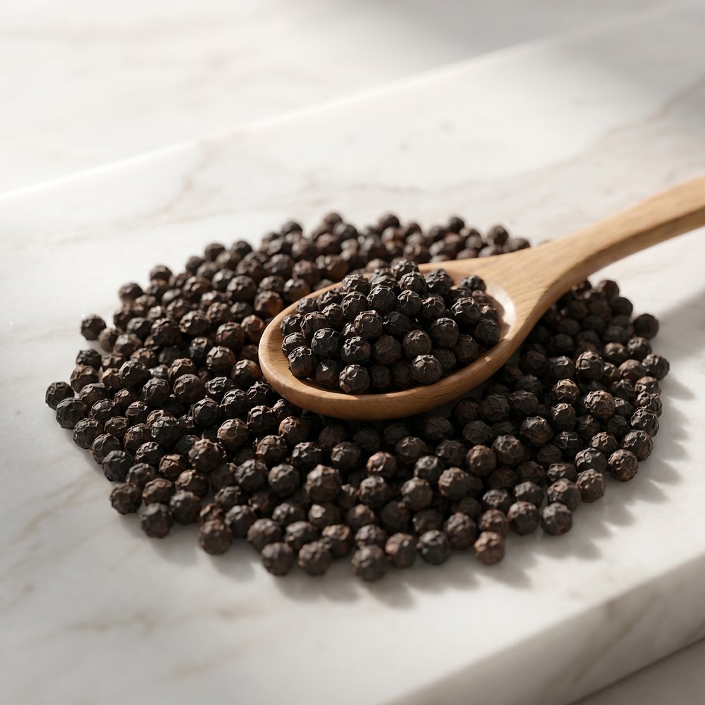Black peppercorns