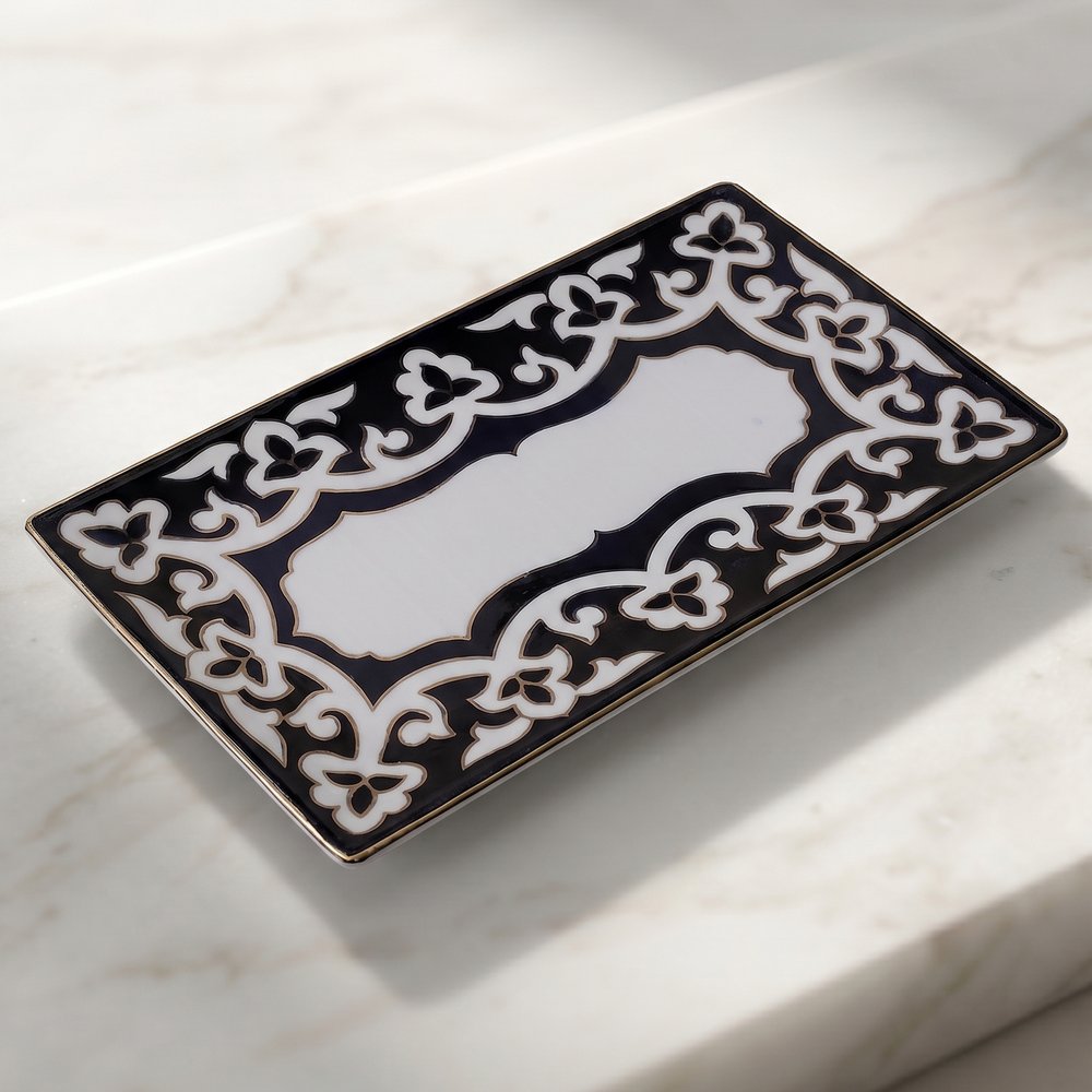 Porcelain serving tray
