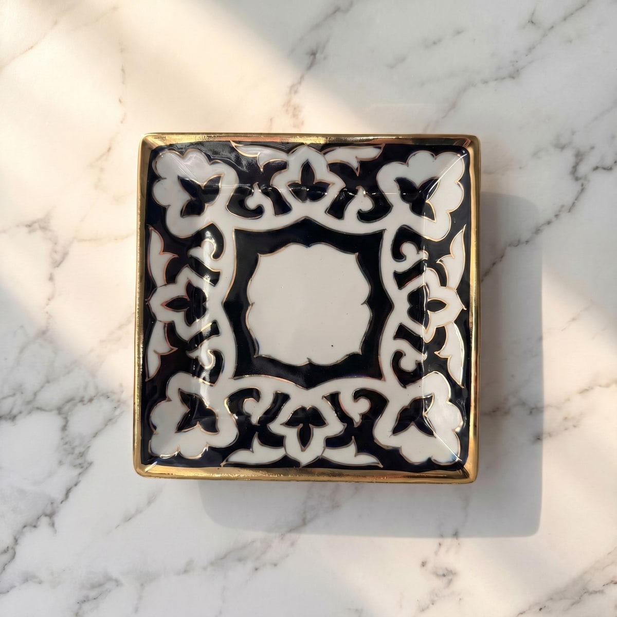 Porcelain Square Plate, Large