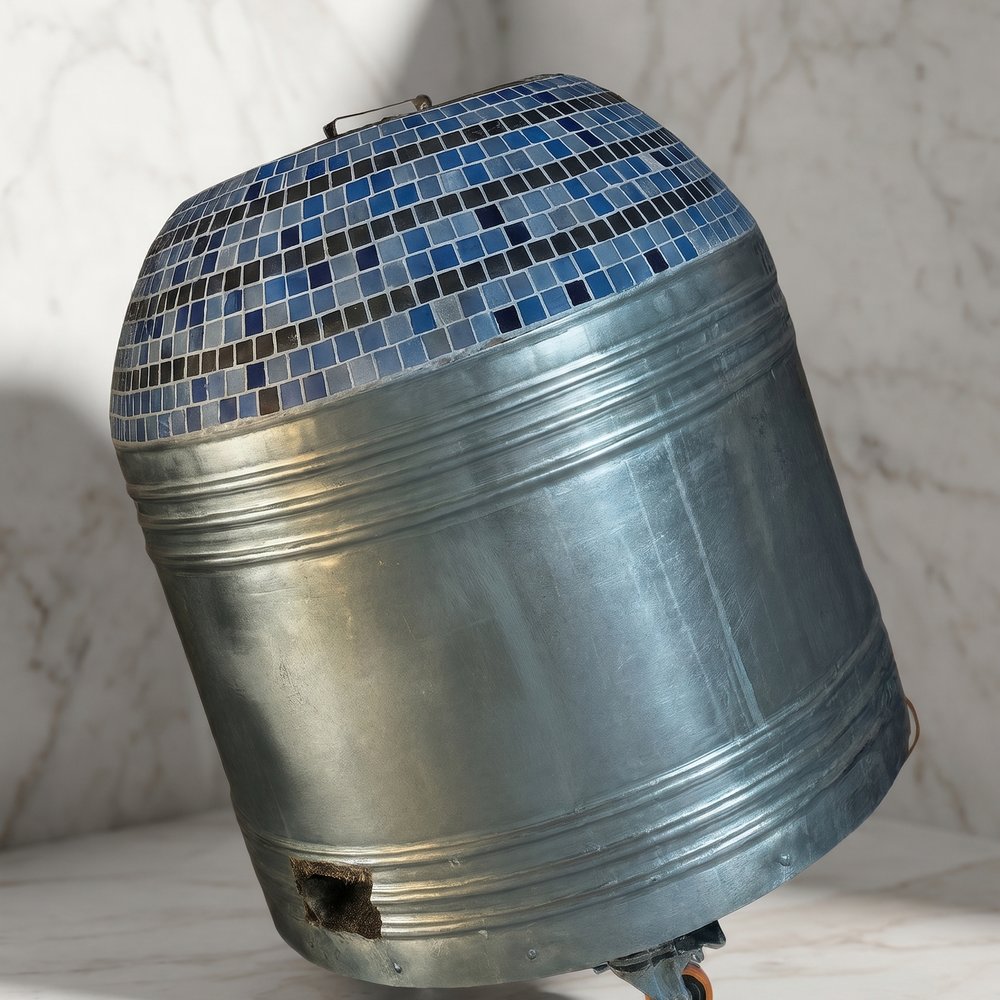 Tandoor mosaic plate